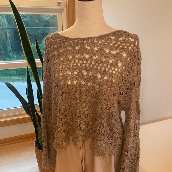 Altar’d State : Crochet Knit Sweater - Picture 3 of 11
